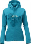 Salomon Full Kapuzenshirt mit RV Woman blau